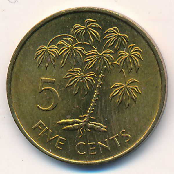 Сейшелы, 5 центов (1982 г.)