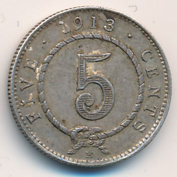 Саравак, 5 центов (1913 г.)