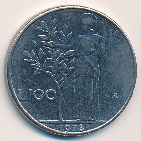 Италия, 100 лир (1978 г.)