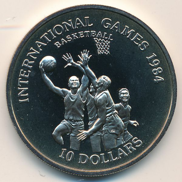 Либерия., 10 долларов (1984 г.)