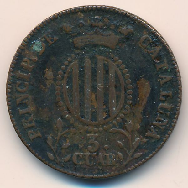 Каталония, 3 кварто (1838 г.)
