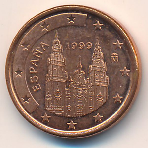 Испания, 1 евроцент (1999 г.)