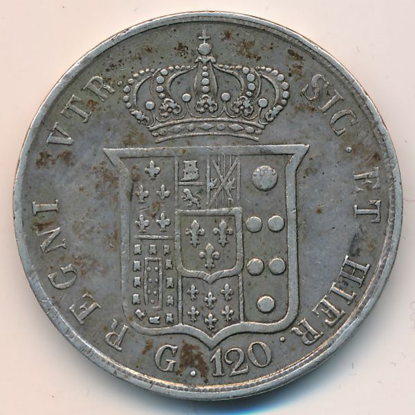 Неаполь и Сицилия, 120 гран (1857 г.)