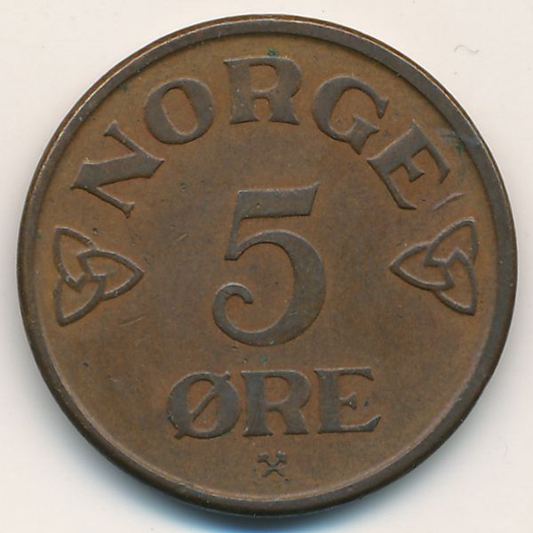 Норвегия, 5 эре (1954 г.)