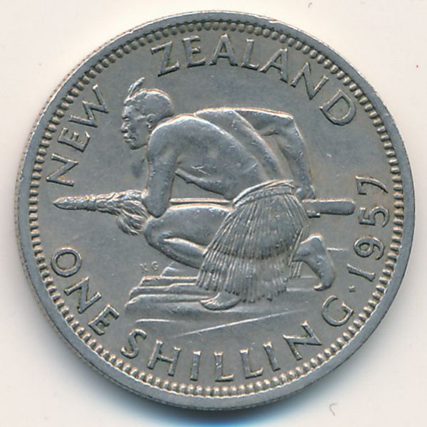 Новая Зеландия, 1 шиллинг (1957 г.)