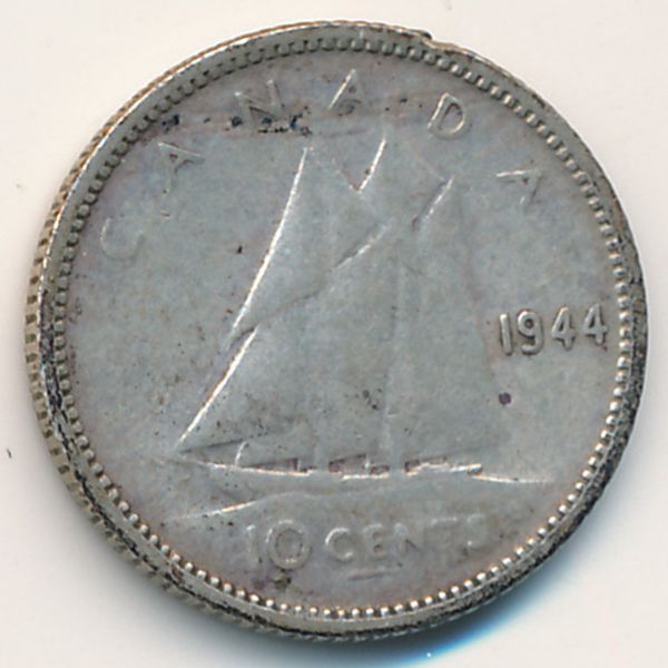 Канада, 10 центов (1944 г.)