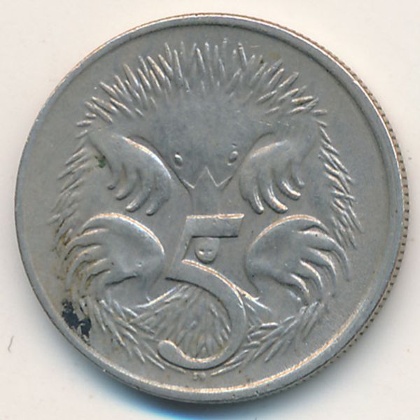 Австралия, 5 центов (1966 г.)