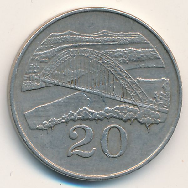 Зимбабве, 20 центов (1980 г.)