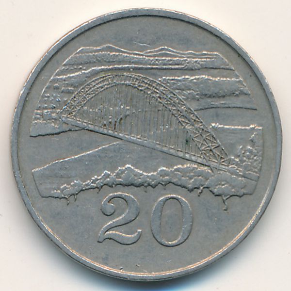 Зимбабве, 20 центов (1980 г.)