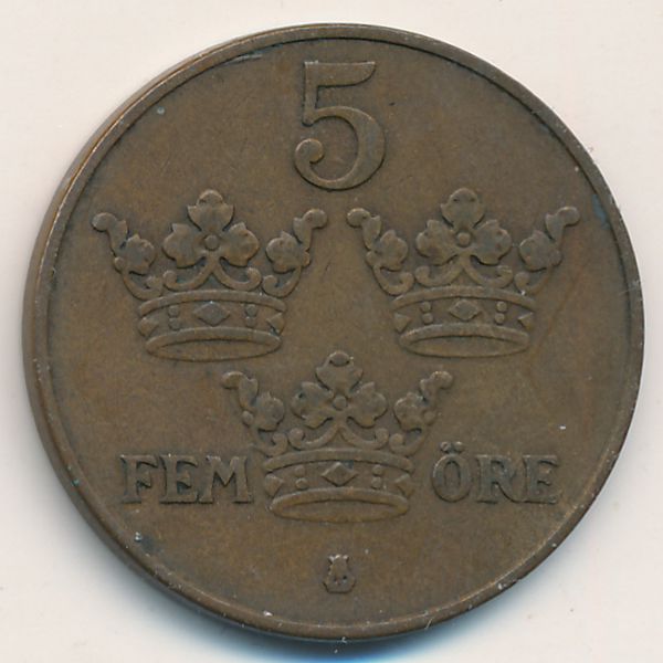 Швеция, 5 эре (1929 г.)