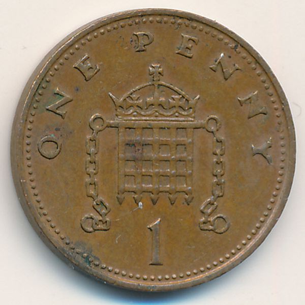Великобритания, 1 пенни (1986 г.)