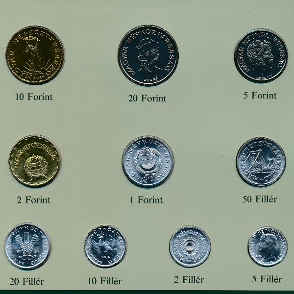 Венгрия, Набор монет (1984 г.)
