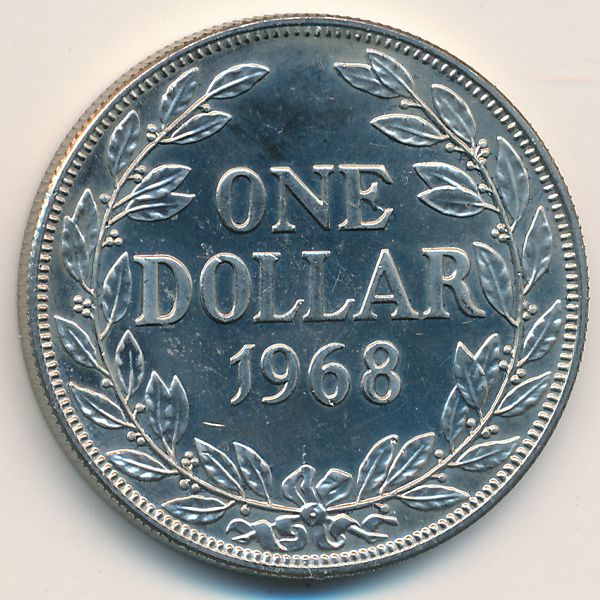 Либерия, 1 доллар (1968 г.)