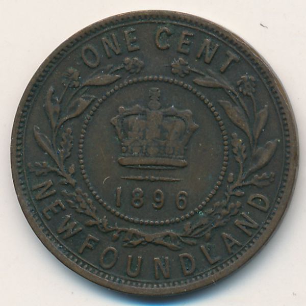 Ньюфаундленд, 1 цент (1896 г.)