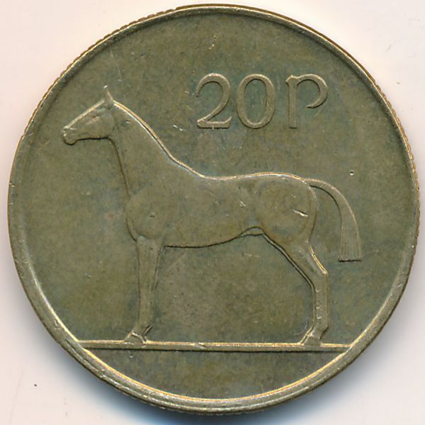 Ирландия, 20 пенсов (1992 г.)
