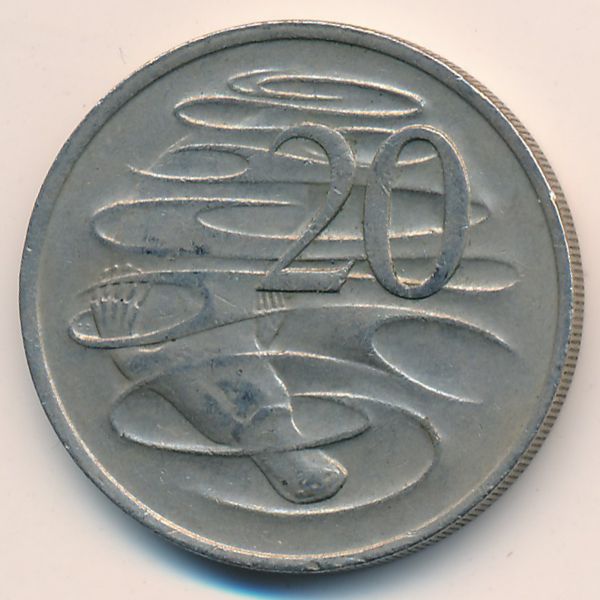 Австралия, 20 центов (1976 г.)