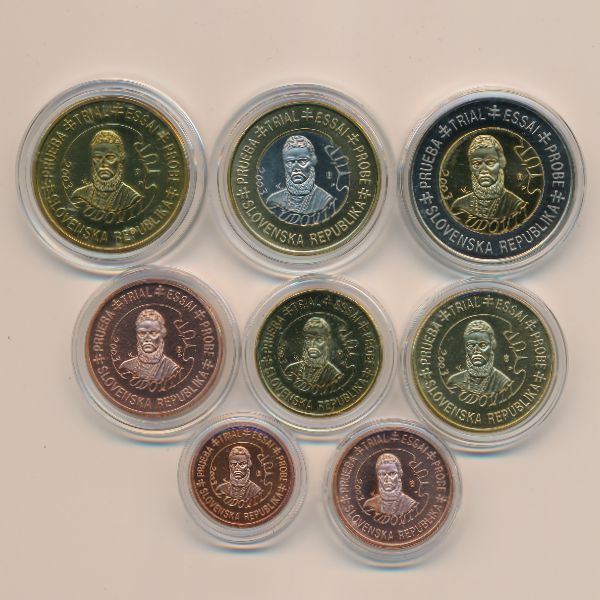 Словакия., Набор монет (2003 г.)