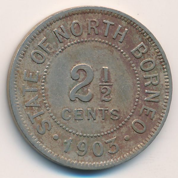 Северное Борнео, 2 1/2 цента (1903 г.)