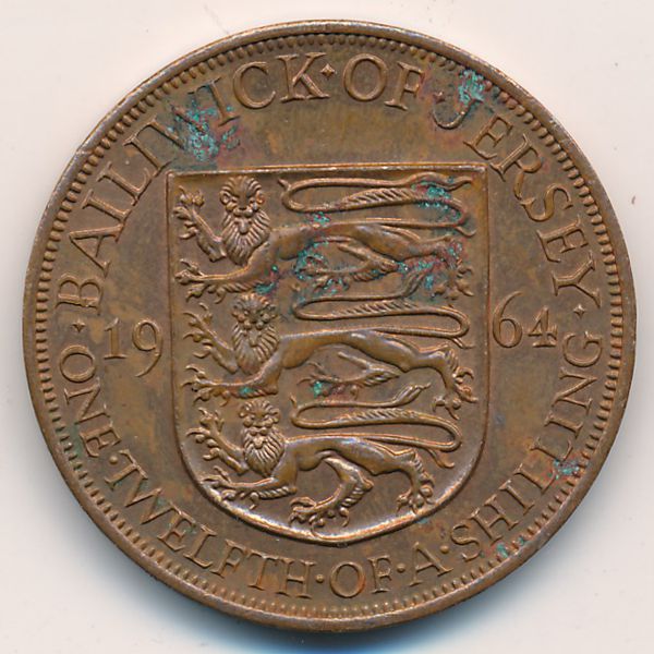 Джерси, 1/12 шиллинга (1964 г.)