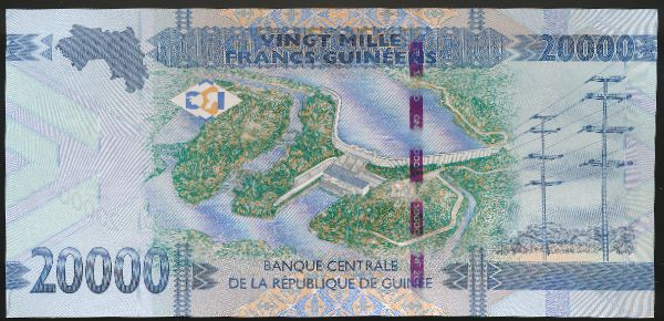 Гвинея, 20000 франков (2015 г.)