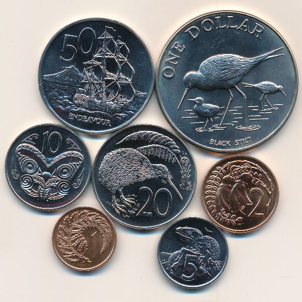 Новая Зеландия, Набор монет (1985 г.)