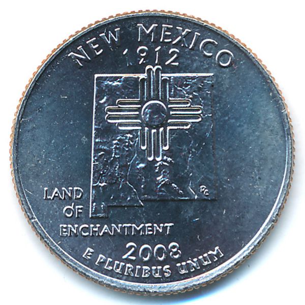 США, 1/4 доллара (2008 г.)