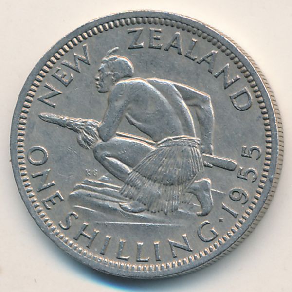 Новая Зеландия, 1 шиллинг (1955 г.)