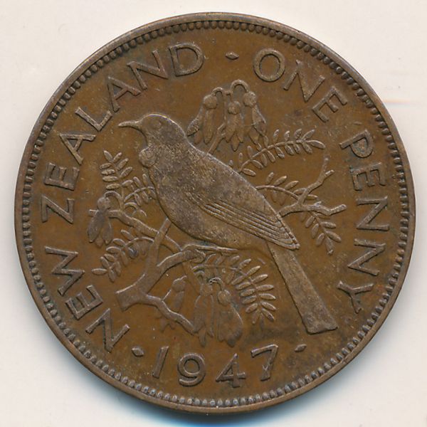 Новая Зеландия, 1 пенни (1947 г.)