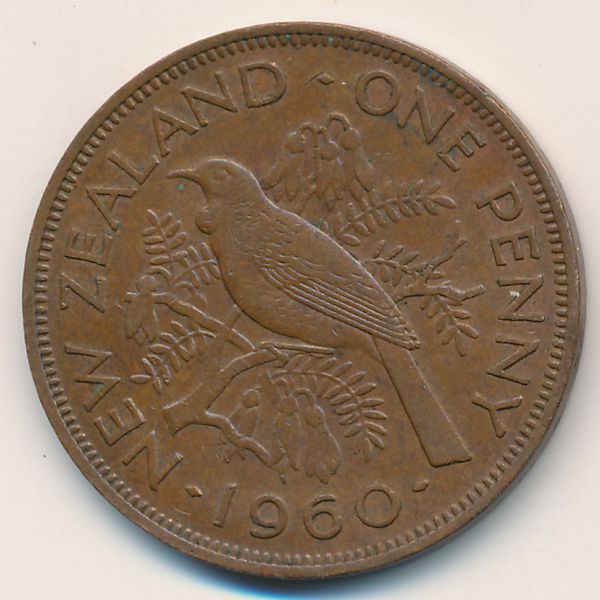 Новая Зеландия, 1 пенни (1960 г.)