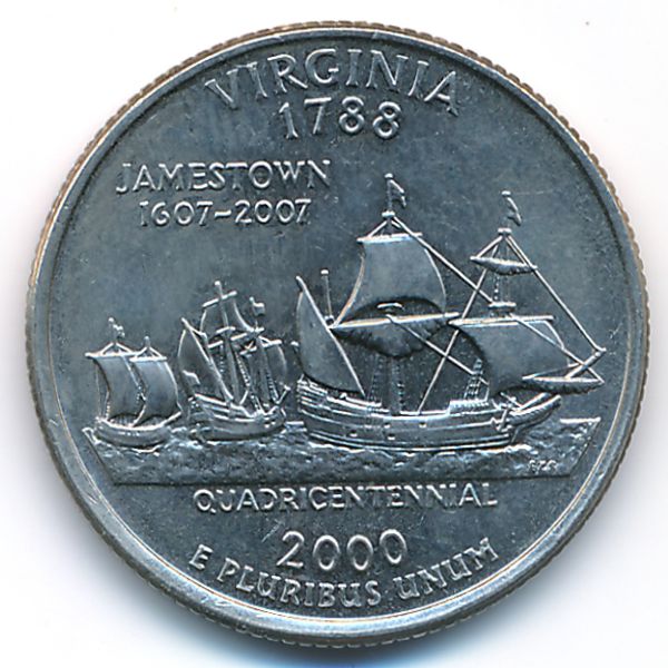 США, 1/4 доллара (2000 г.)