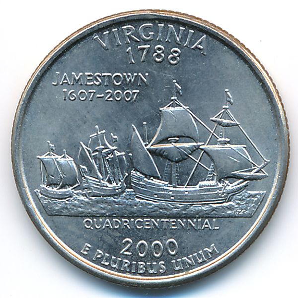 США, 1/4 доллара (2000 г.)