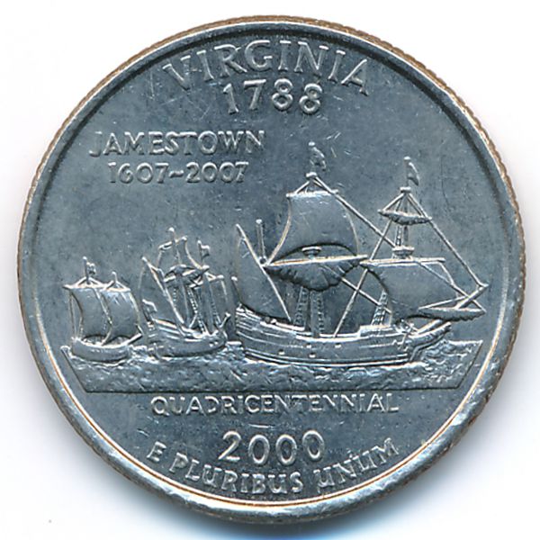 США, 1/4 доллара (2000 г.)