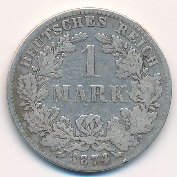 Германия, 1 марка (1874 г.)