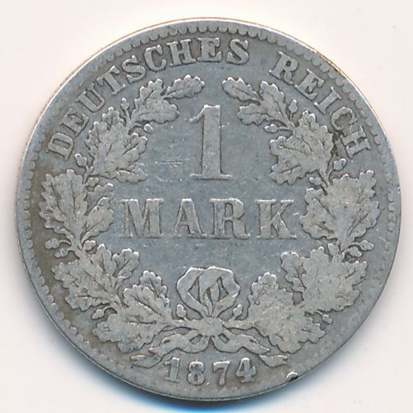 Германия, 1 марка (1874 г.)
