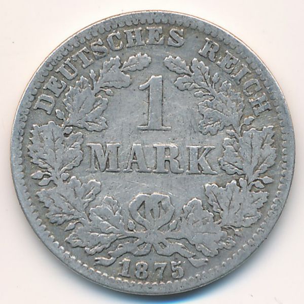 Германия, 1 марка (1875 г.)
