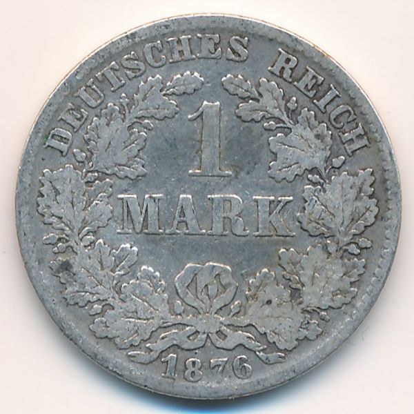 Германия, 1 марка (1876 г.)
