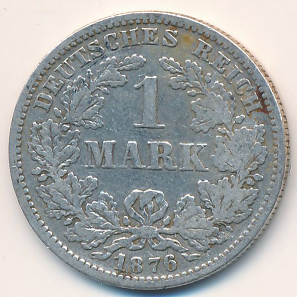 Германия, 1 марка (1876 г.)