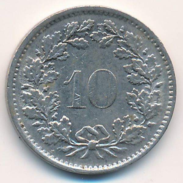 Швейцария, 10 раппенов (1970 г.)