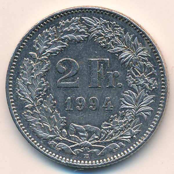 Швейцария, 2 франка (1994 г.)