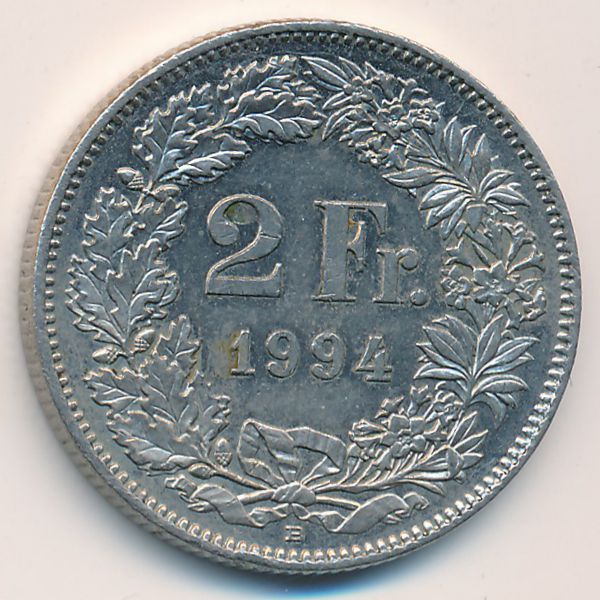 Швейцария, 2 франка (1994 г.)