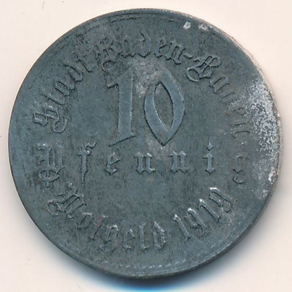 Баден-Баден., 10 пфеннигов