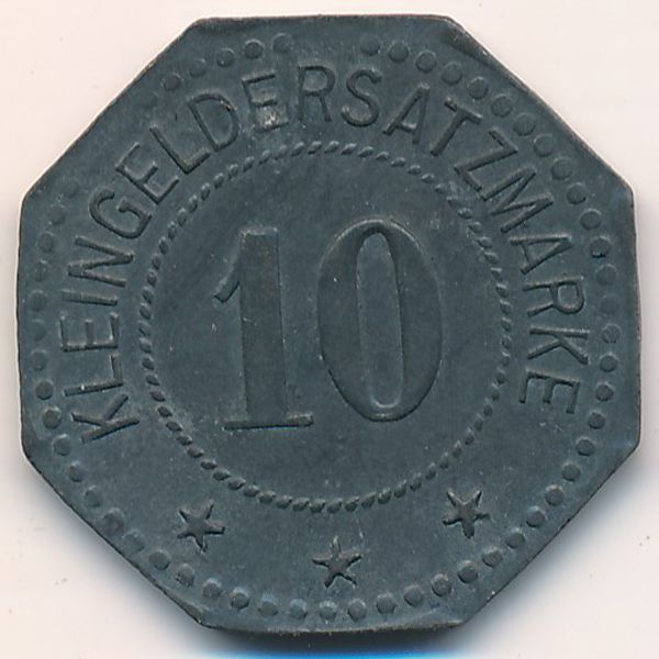 Пирмазенс., 10 пфеннигов (1917 г.)