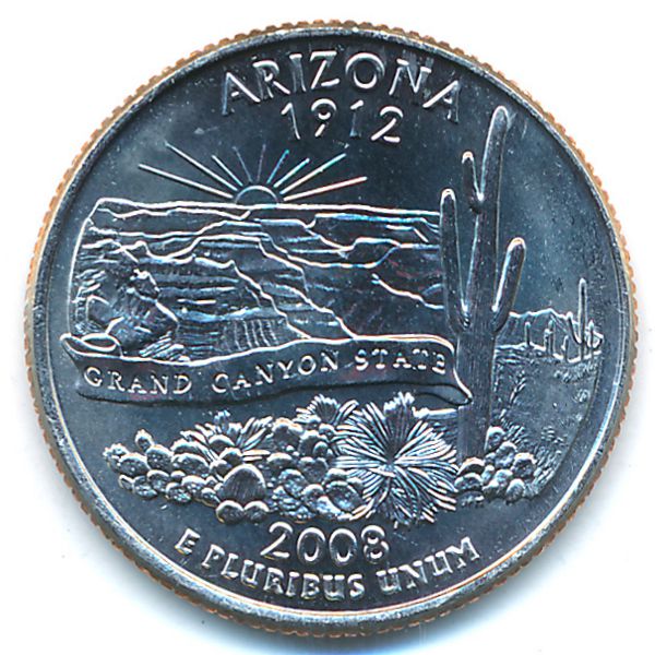 США, 1/4 доллара (2008 г.)
