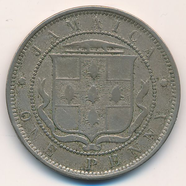 Ямайка, 1 пенни (1882 г.)