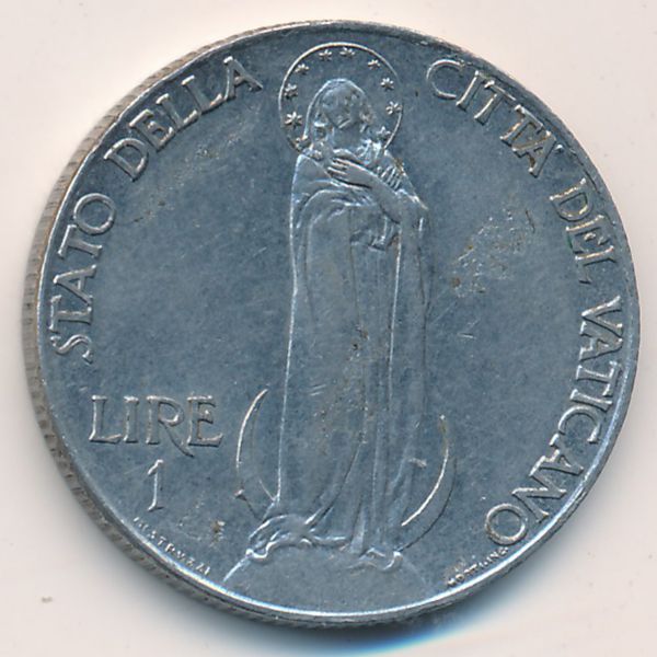 Ватикан, 1 лира (1940 г.)