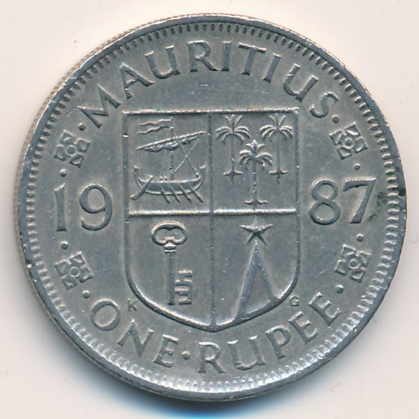Маврикий, 1 рупия (1987 г.)