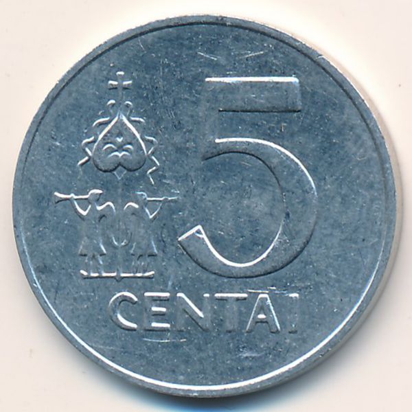 Литва, 5 центов (1991 г.)
