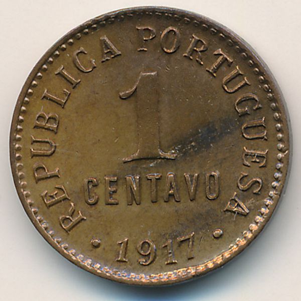 Португалия, 1 сентаво (1917 г.)