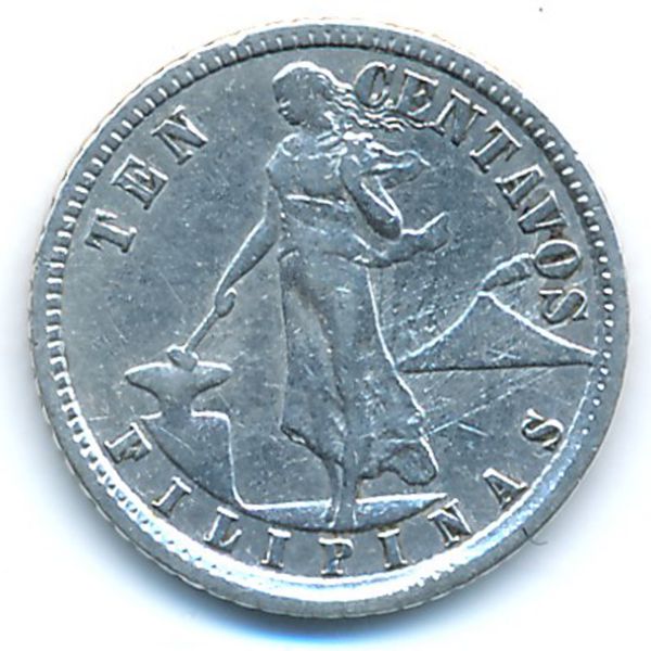 Филиппины, 10 сентаво (1929 г.)