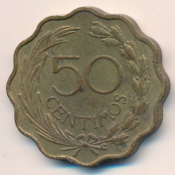 Парагвай, 50 сентимо (1953 г.)